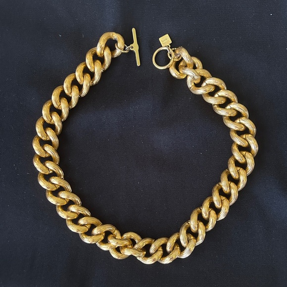 Anne Klein Chunky Gold Chain Necklace - Picture 6 of 6